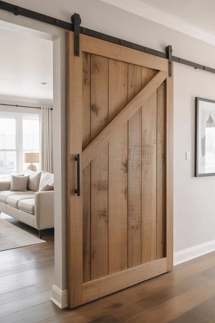 Install a Sliding Barn Door for a Dramatic Entry Partition