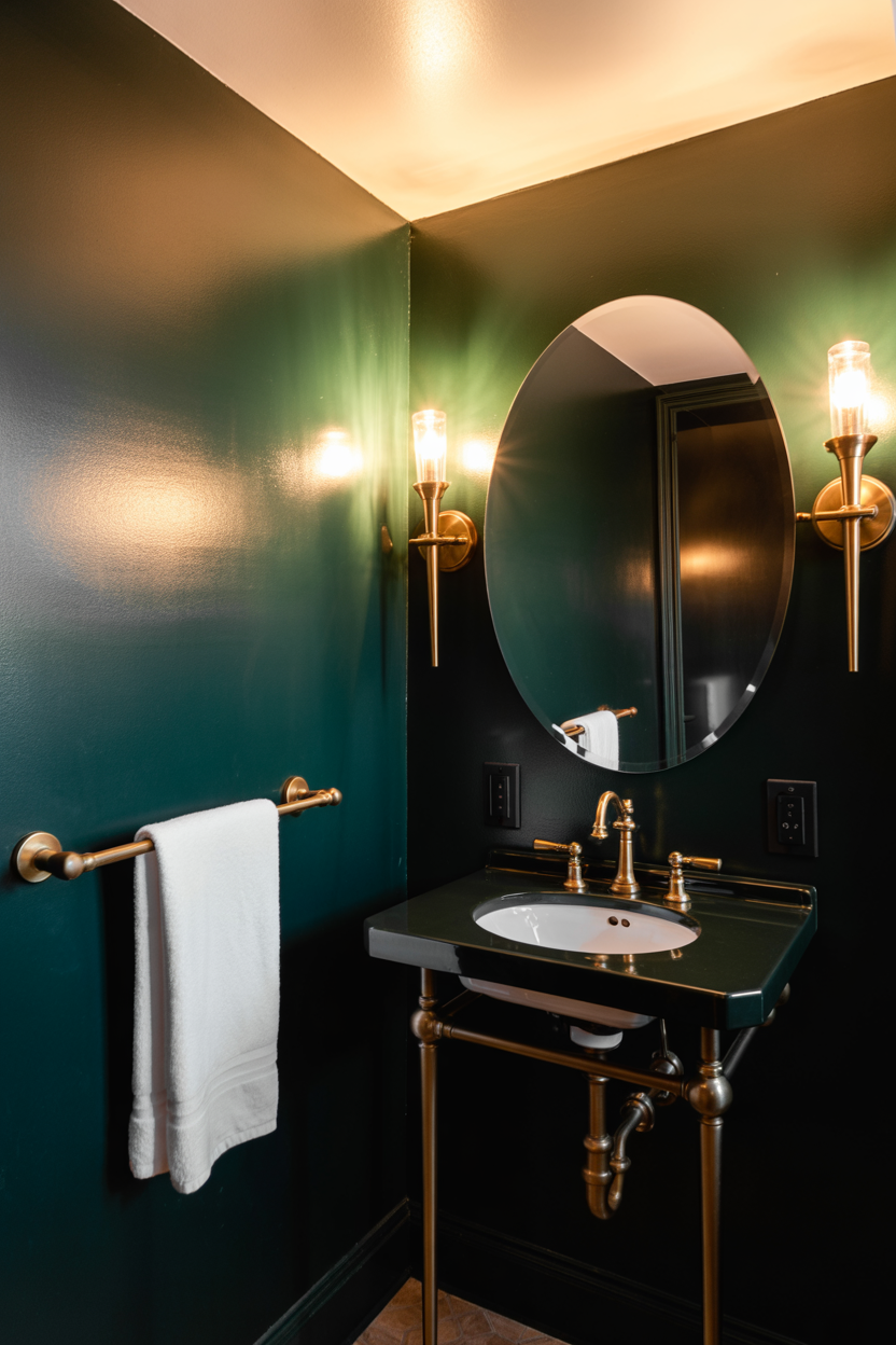 Dark Dramatic Painted Walls