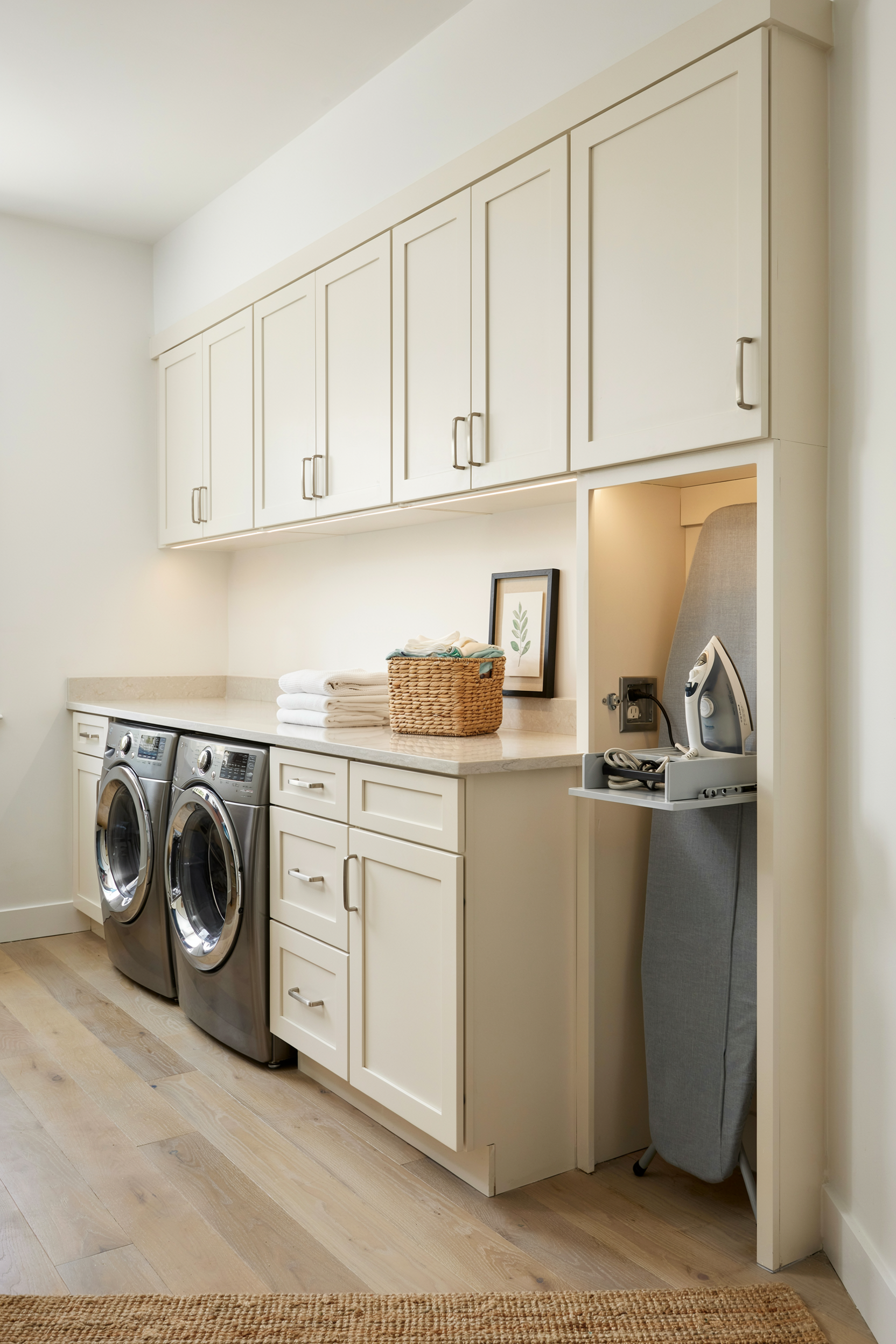 Dedicated Ironing Station Within Cabinetry