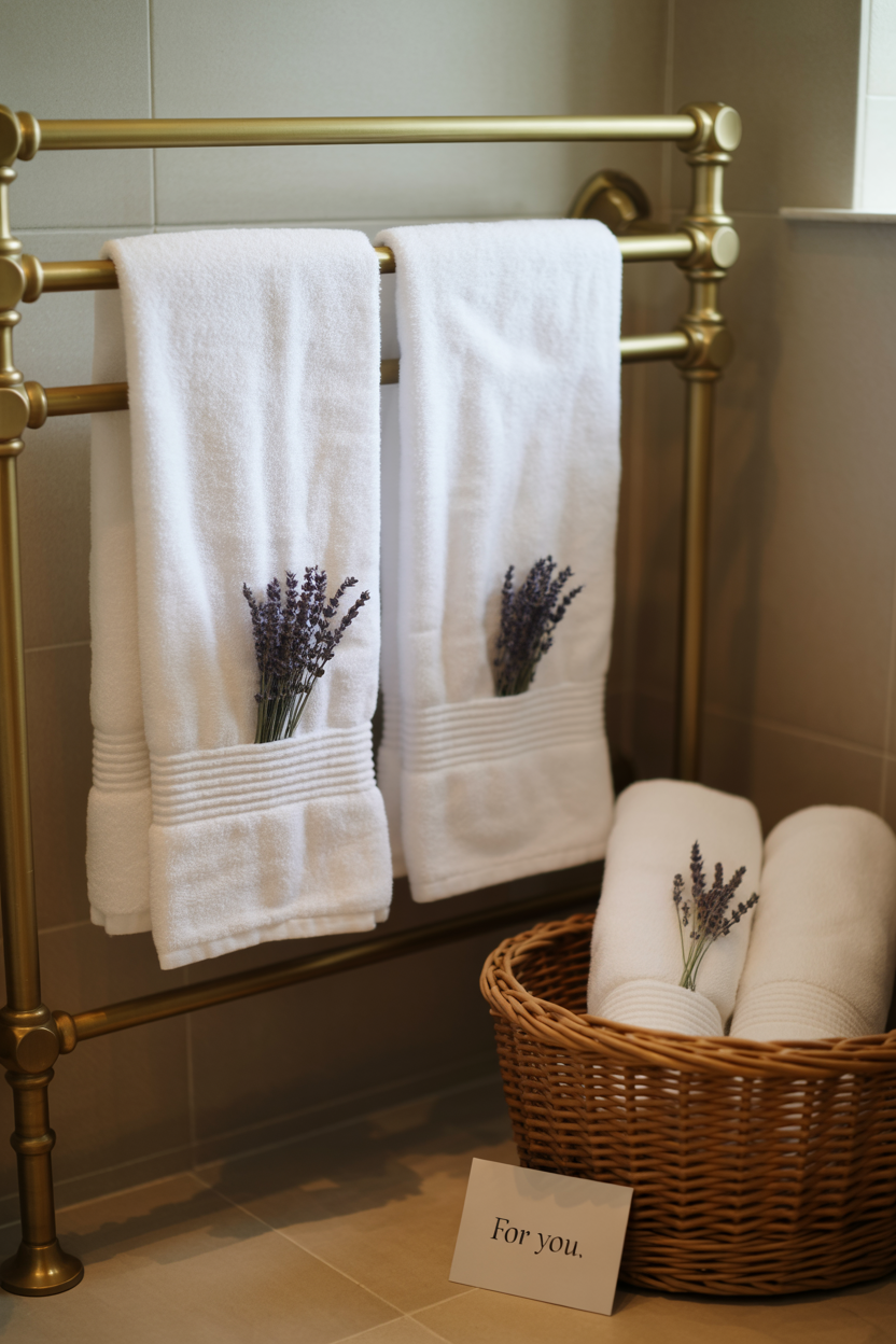 Guest Bathroom With Oversized Artwork