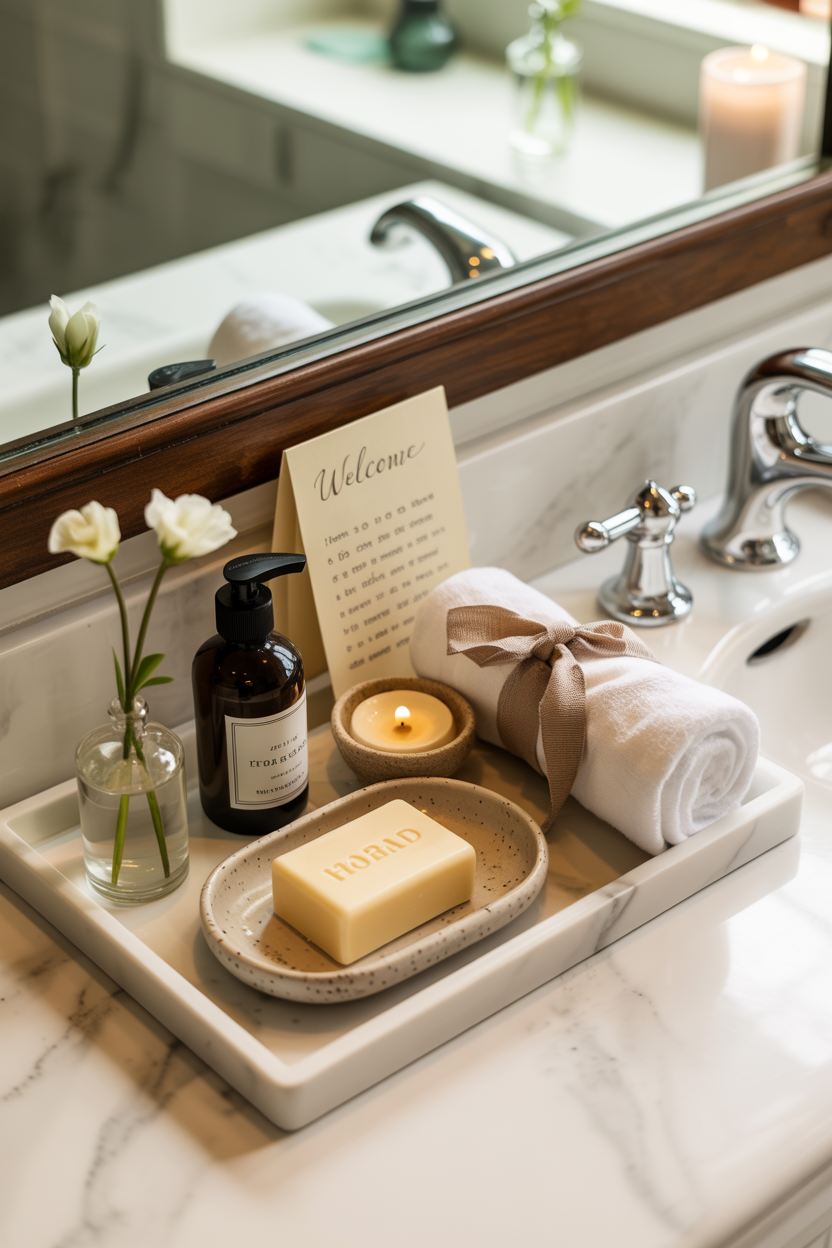 Luxury Amenity Tray Display