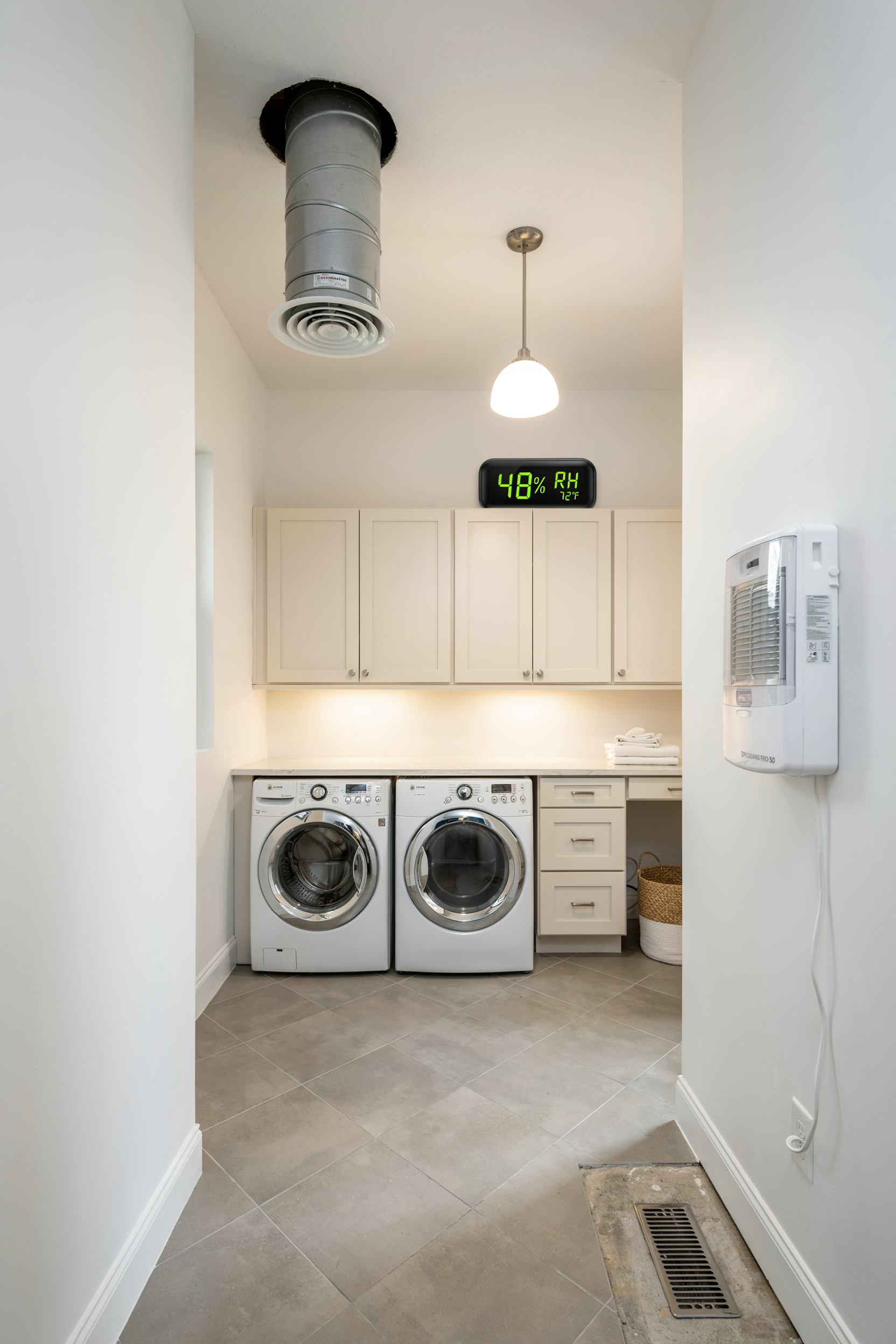 Moisture Management With Exhaust Fan and Dehumidifier