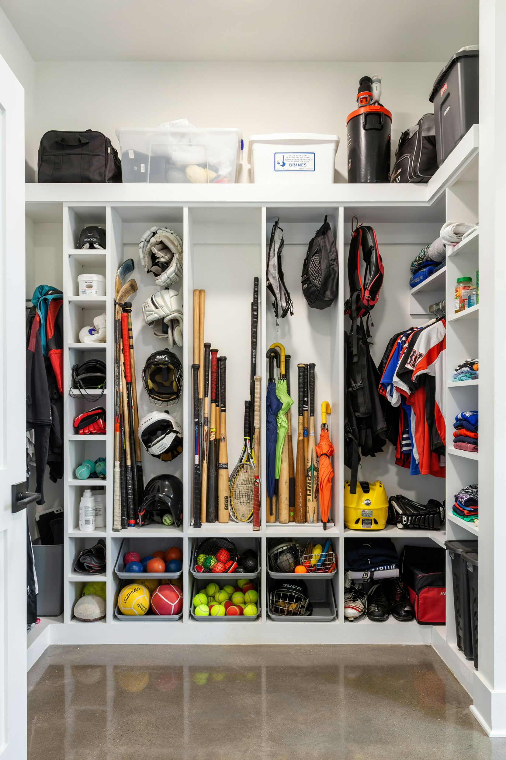  Mudroom Laundry Room With Sports Equipment Storage