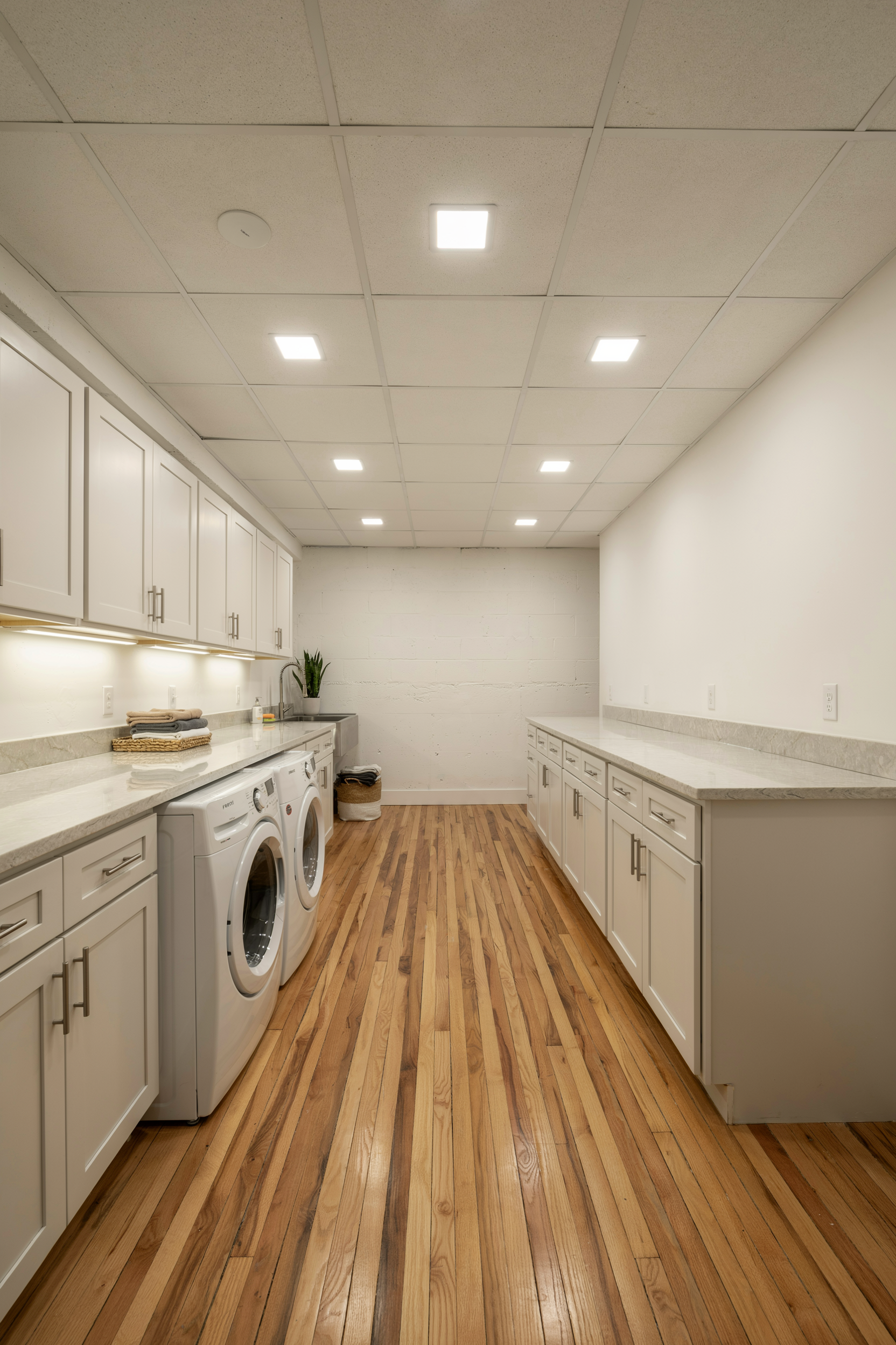Overhead LED Lighting Grid for Even Illumination