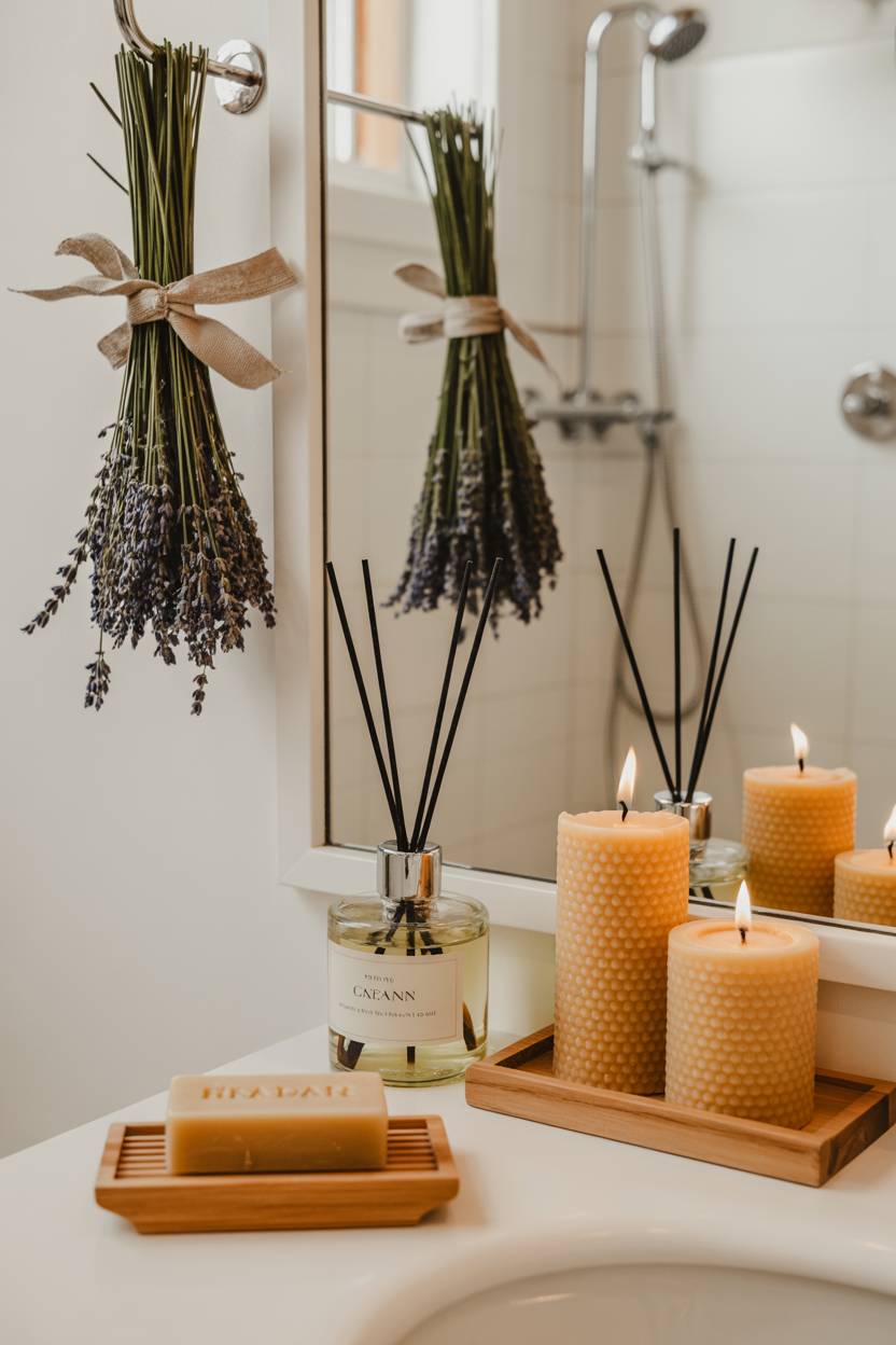 Scented Ambiance With Diffusers and Candles