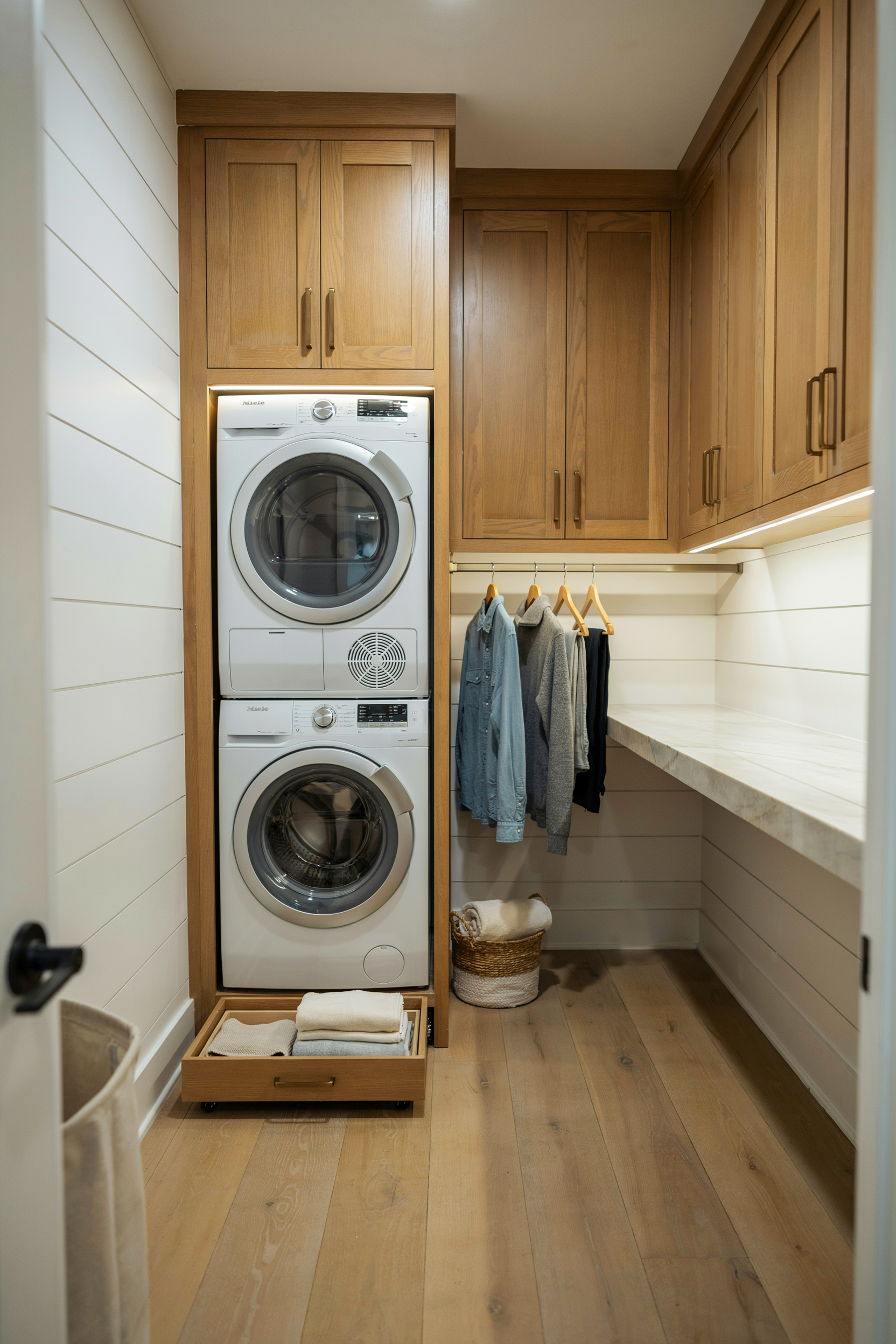 Stacked Appliances for Maximum Floor Space