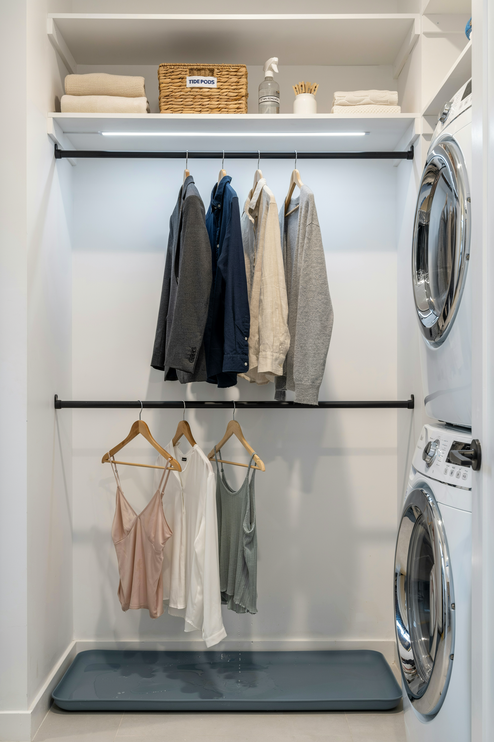 Tension Rod for Drip-Dry Garments