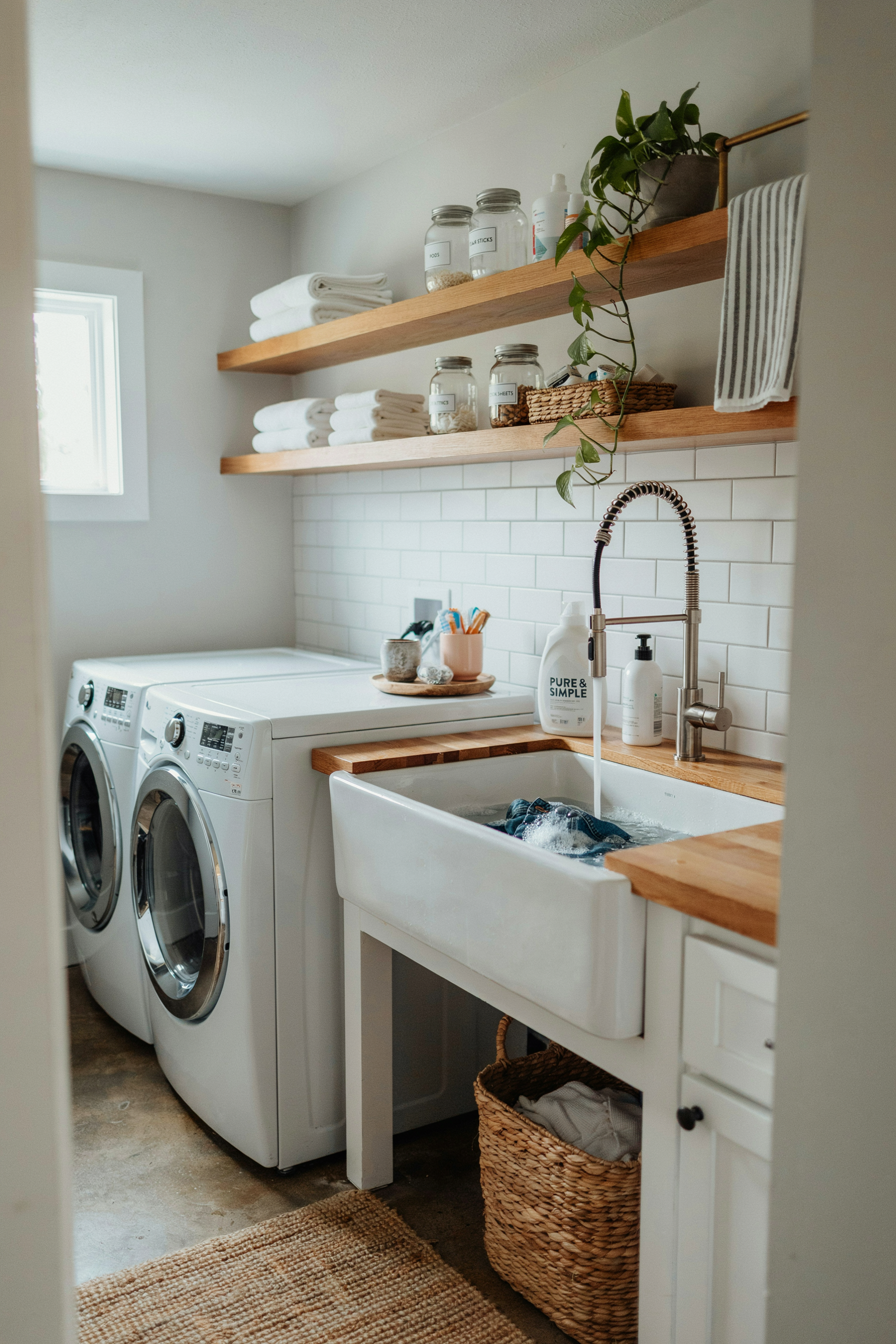 Utility Sink With Pull-Down Faucet