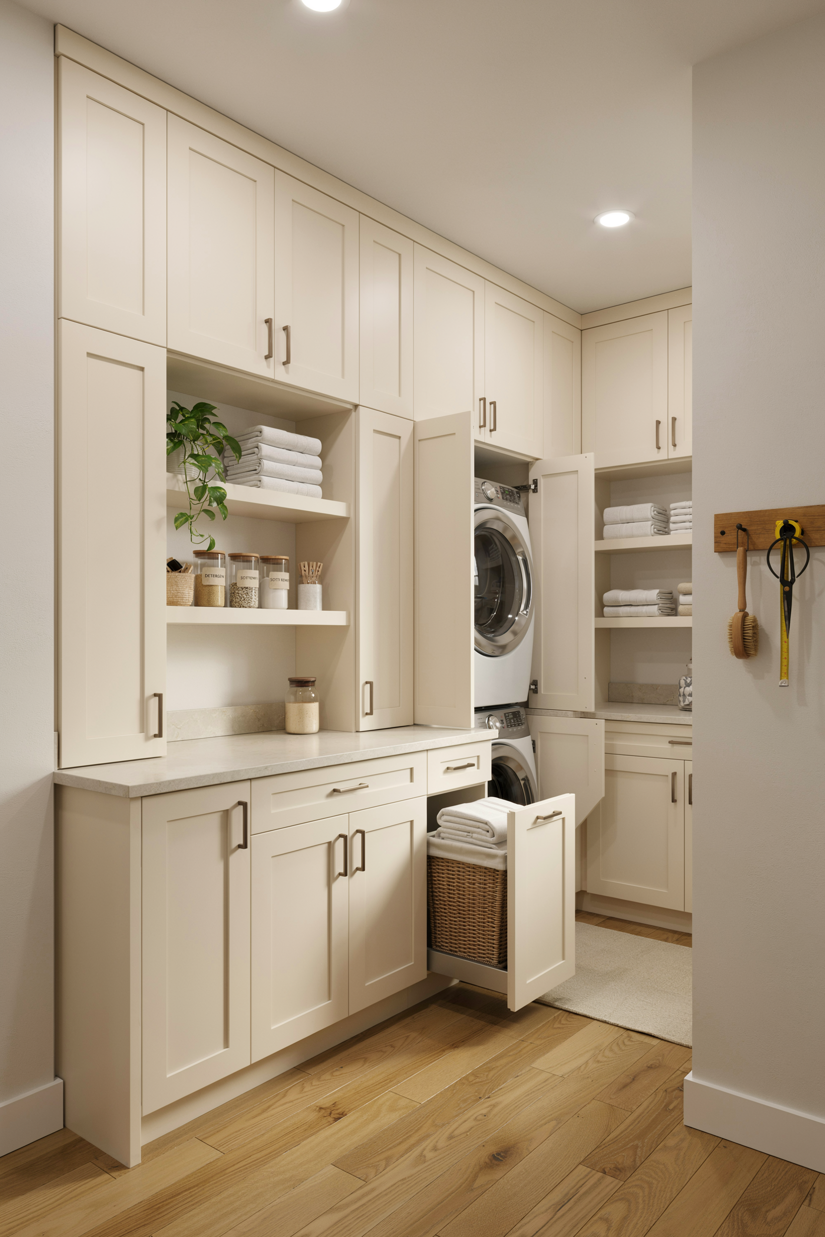 Wall-to-Wall Cabinetry for Maximum Storage