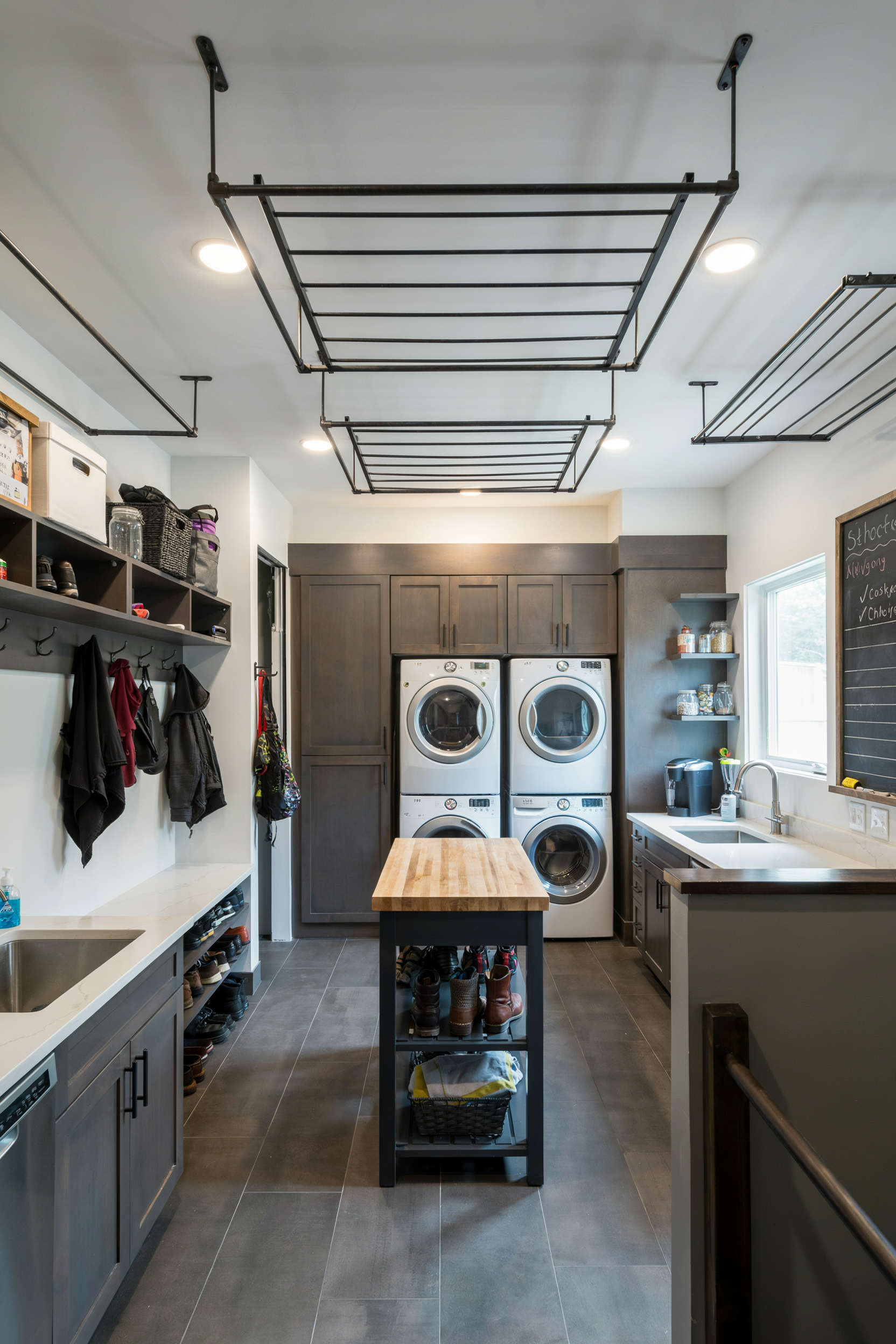 Complete Mudroom Laundry Room With All Systems