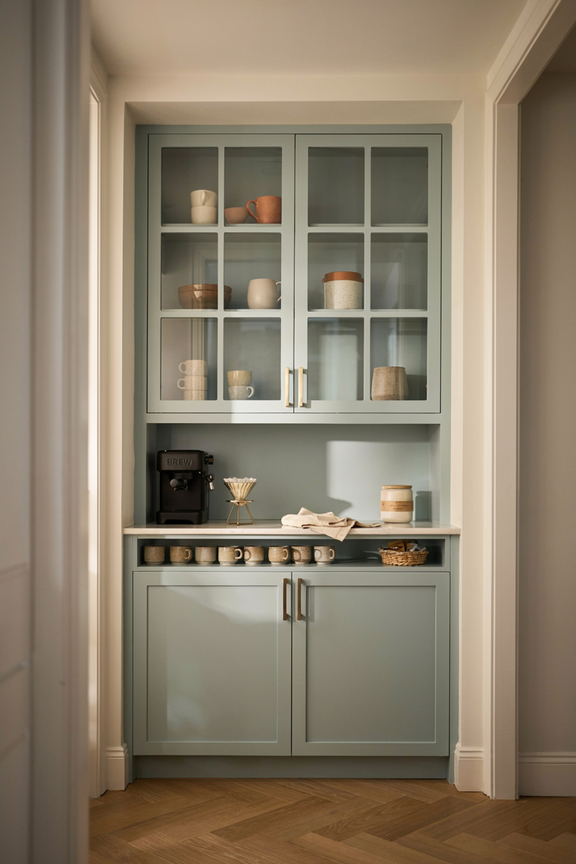 Built-In Coffee Bar Cabinet