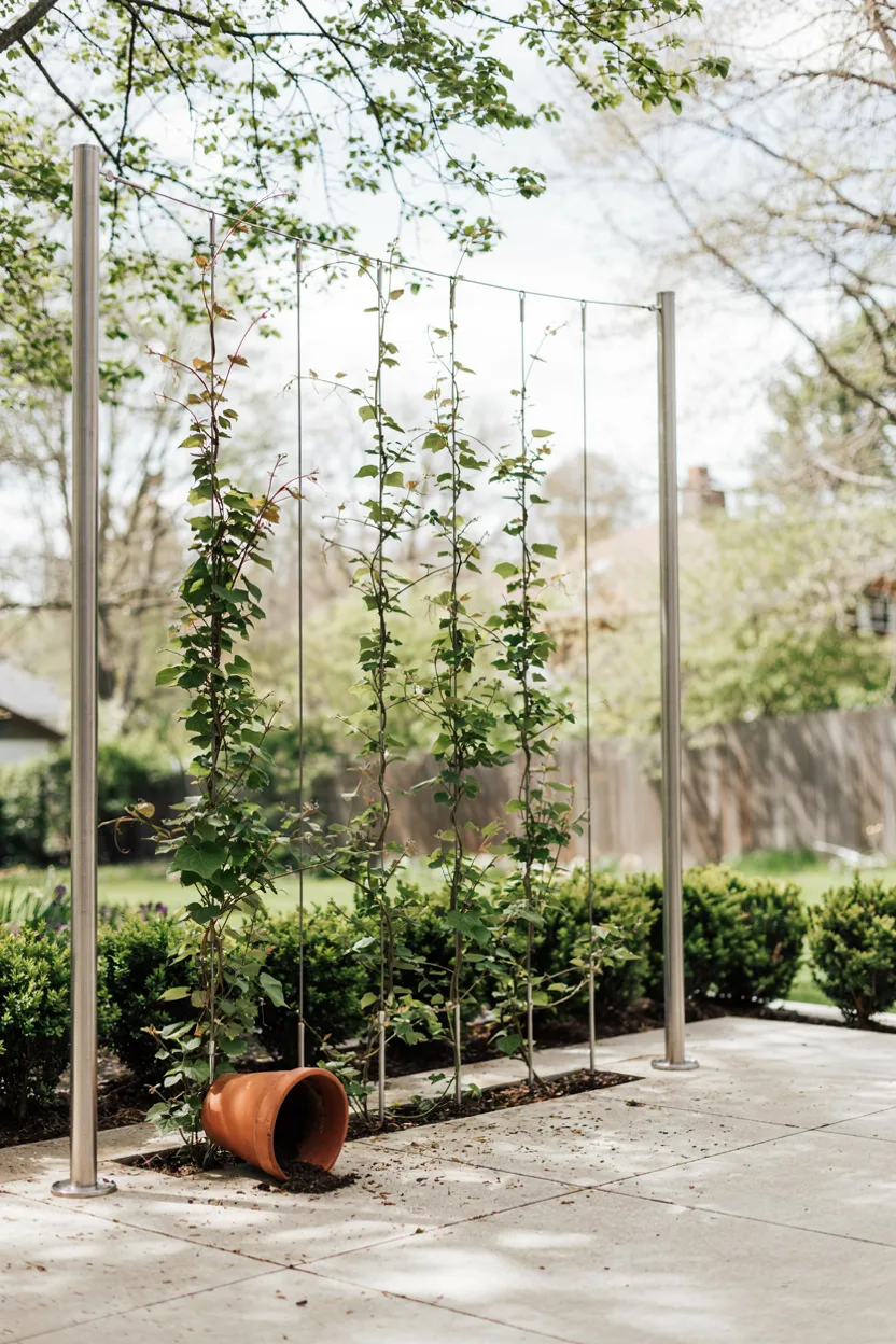 Cable Trellis Vine Screen