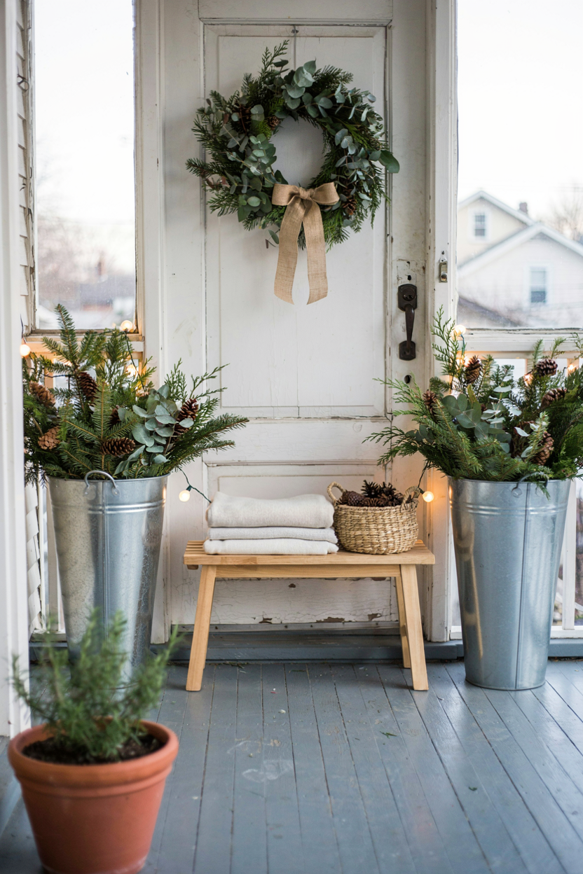 Christmas-to-Winter Transition Porch