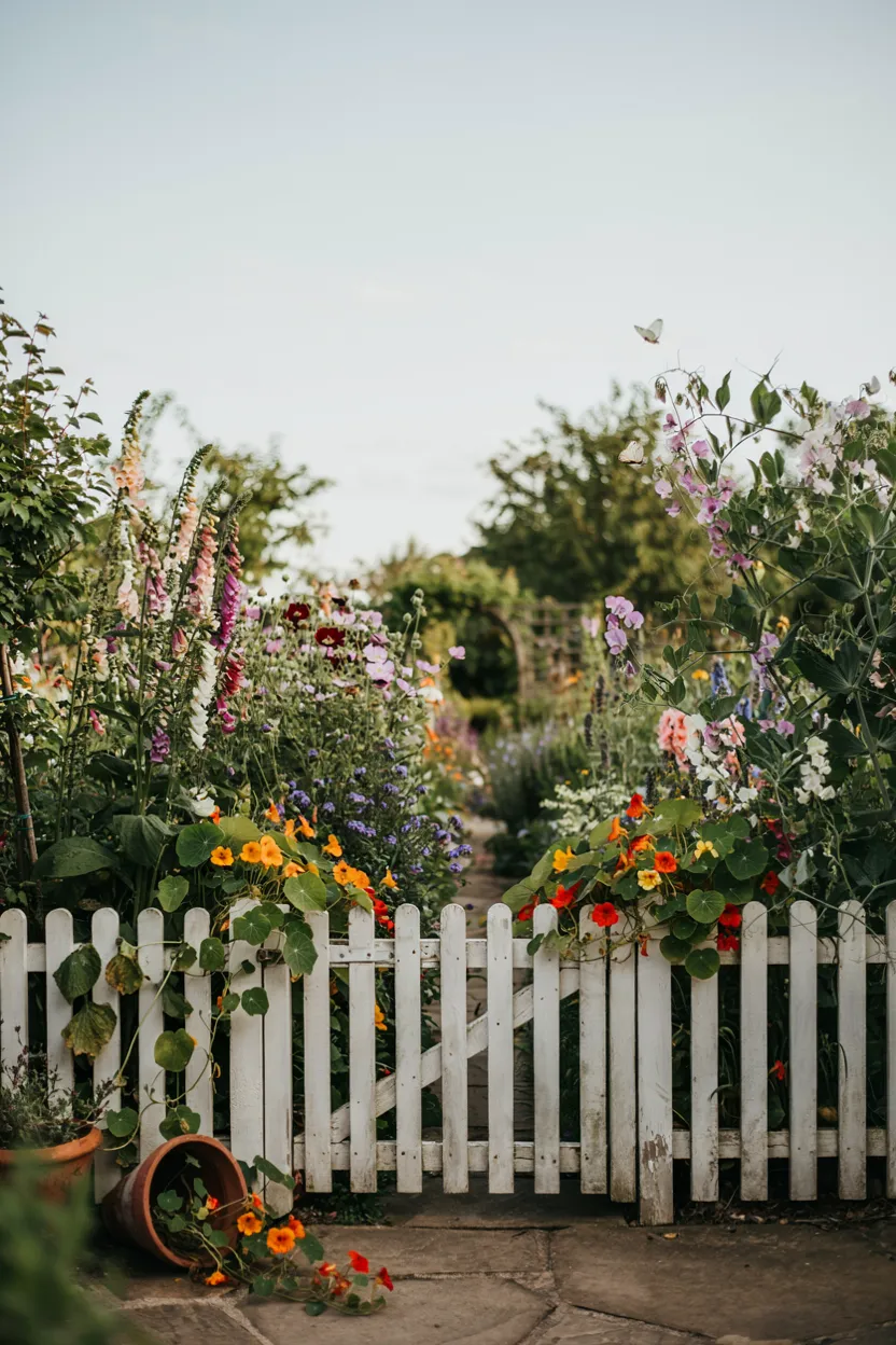  Cottage Garden Picket Fence