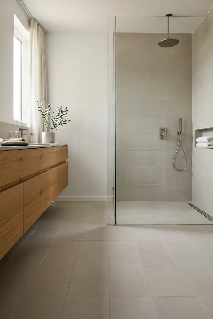 Curbless Walk-In Shower