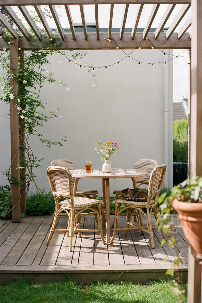 Deck with Pergola Cover