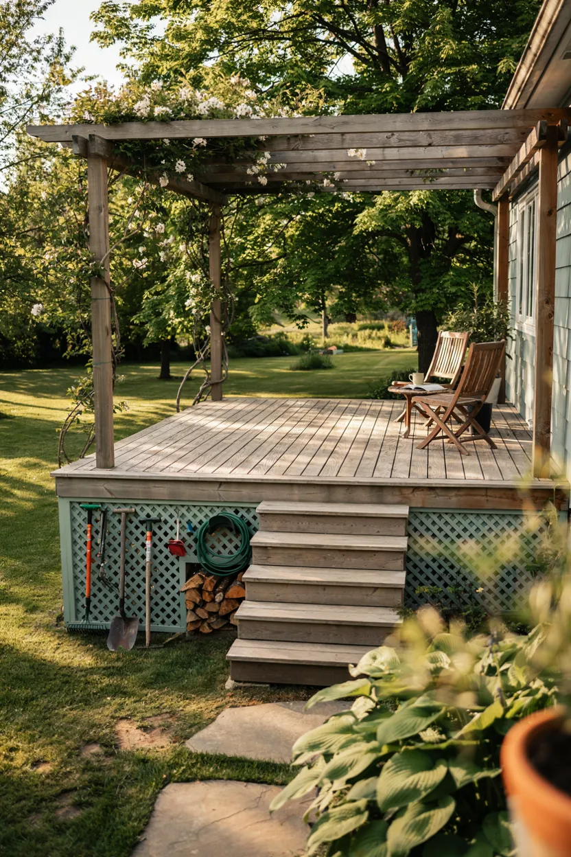 Elevated Deck with Under-Deck Storage