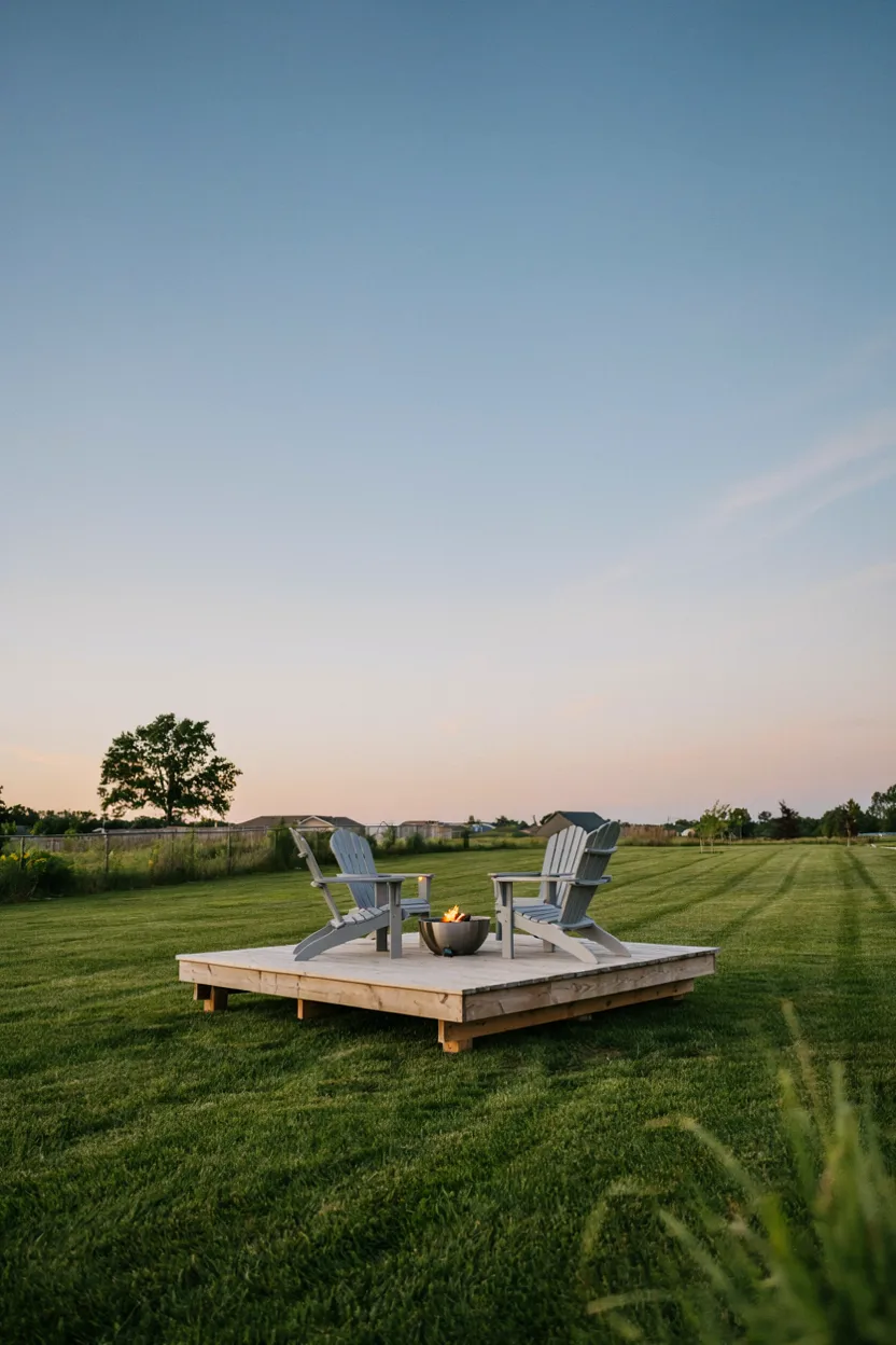 Freestanding Platform Deck