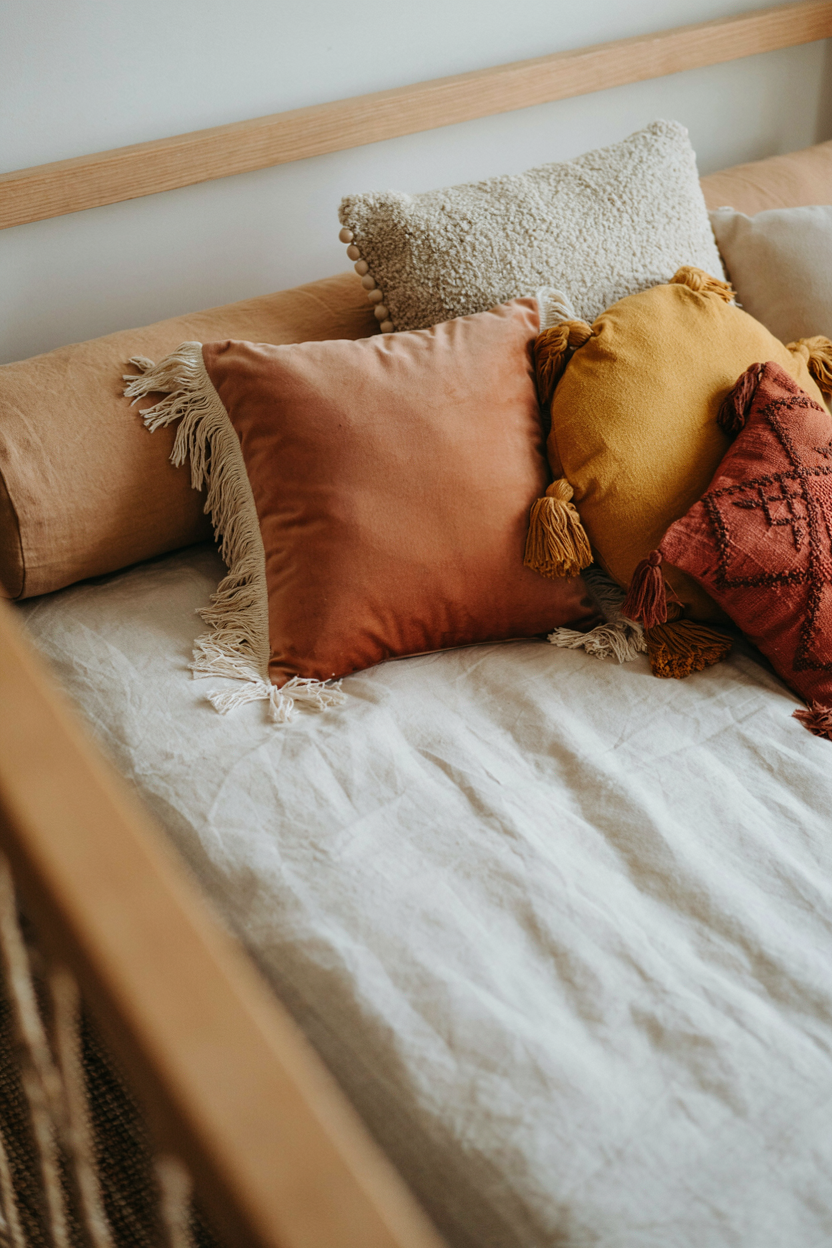 Fringe and Tassel Throw Pillow Mix
