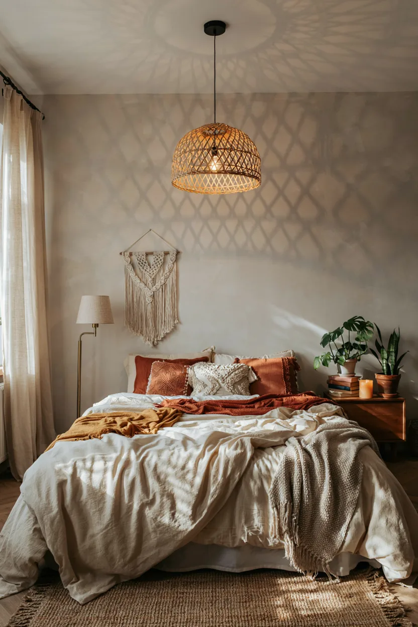 Hanging Rattan Pendant Light