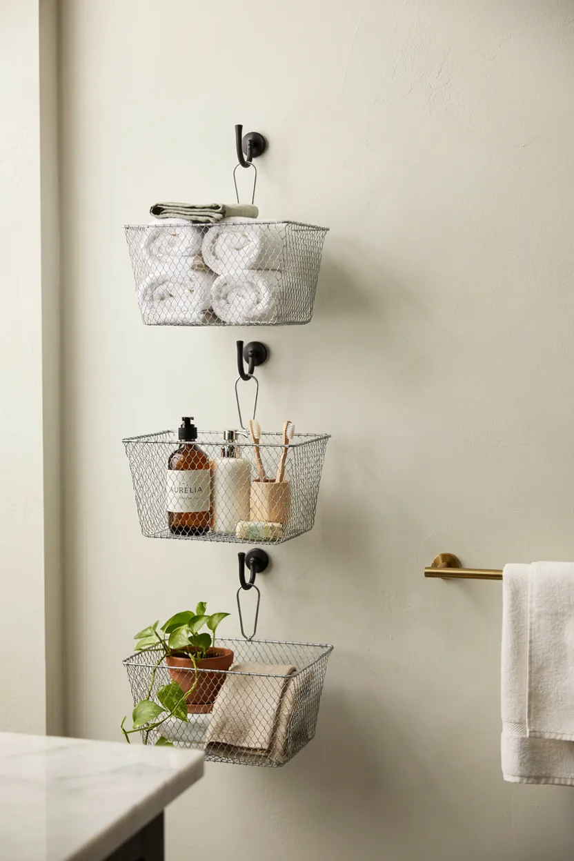 Hanging Wire Basket Storage