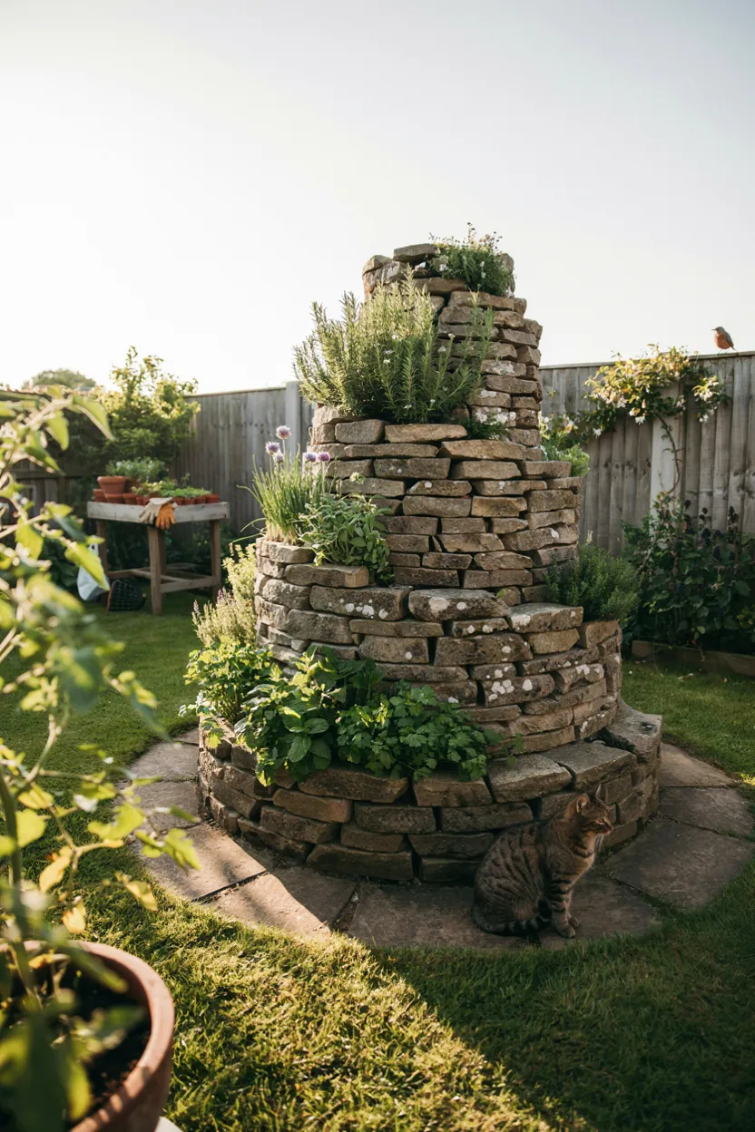Herb Spiral Raised Bed