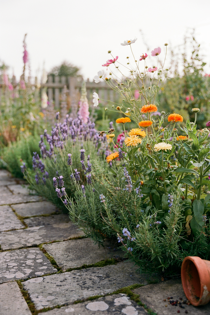 Mixed Herb and Flower Border