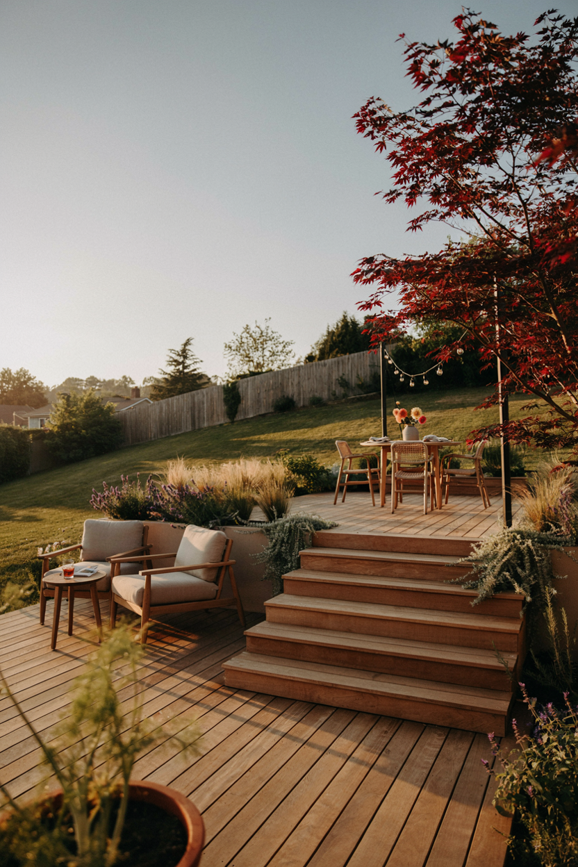 Multi-Level Floating Deck