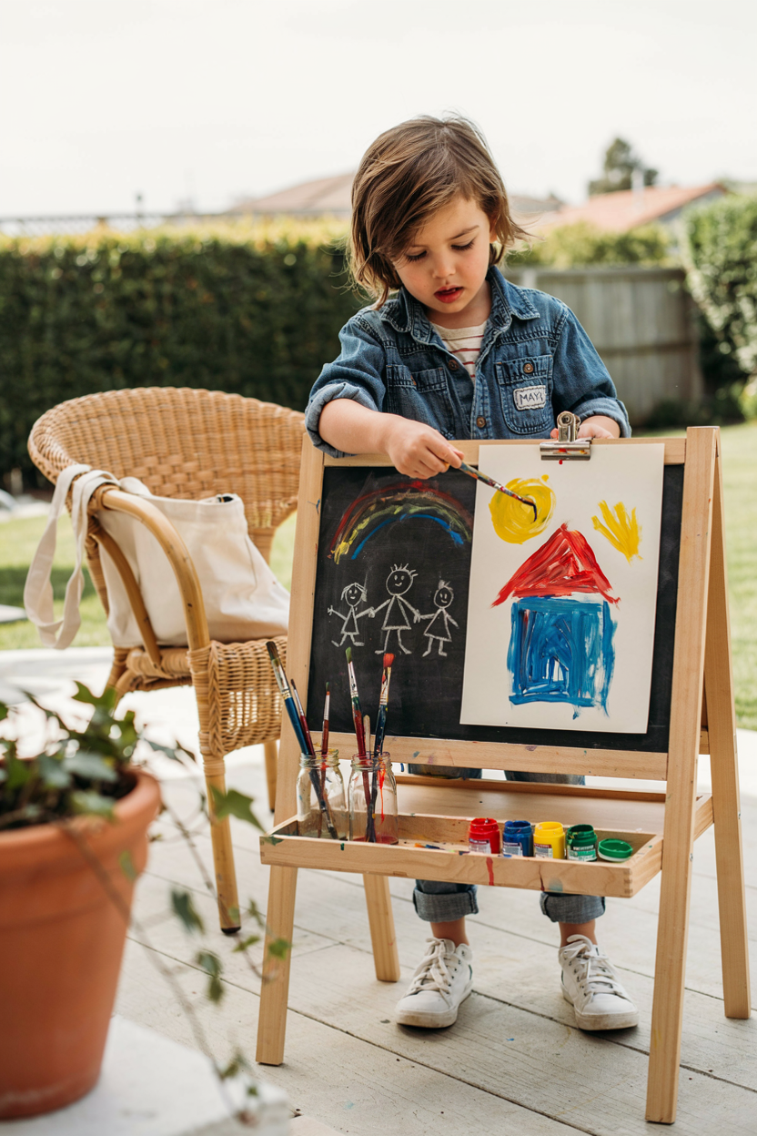 Outdoor Art Easel Station