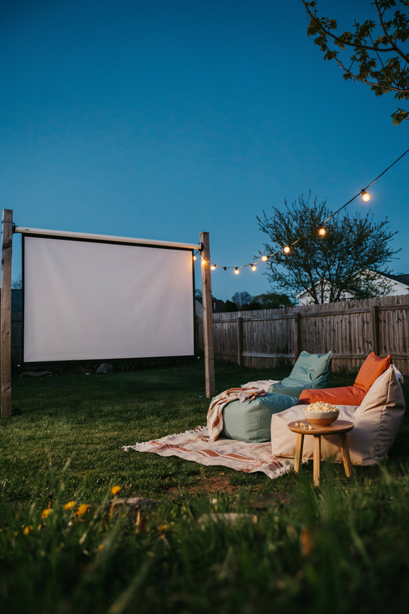 Outdoor Movie Corner