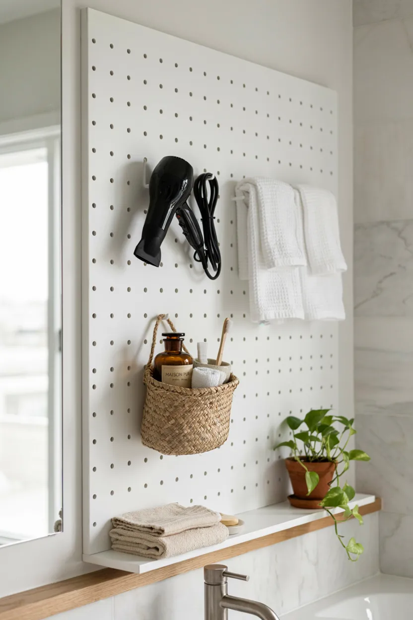 Pegboard Wall Storage