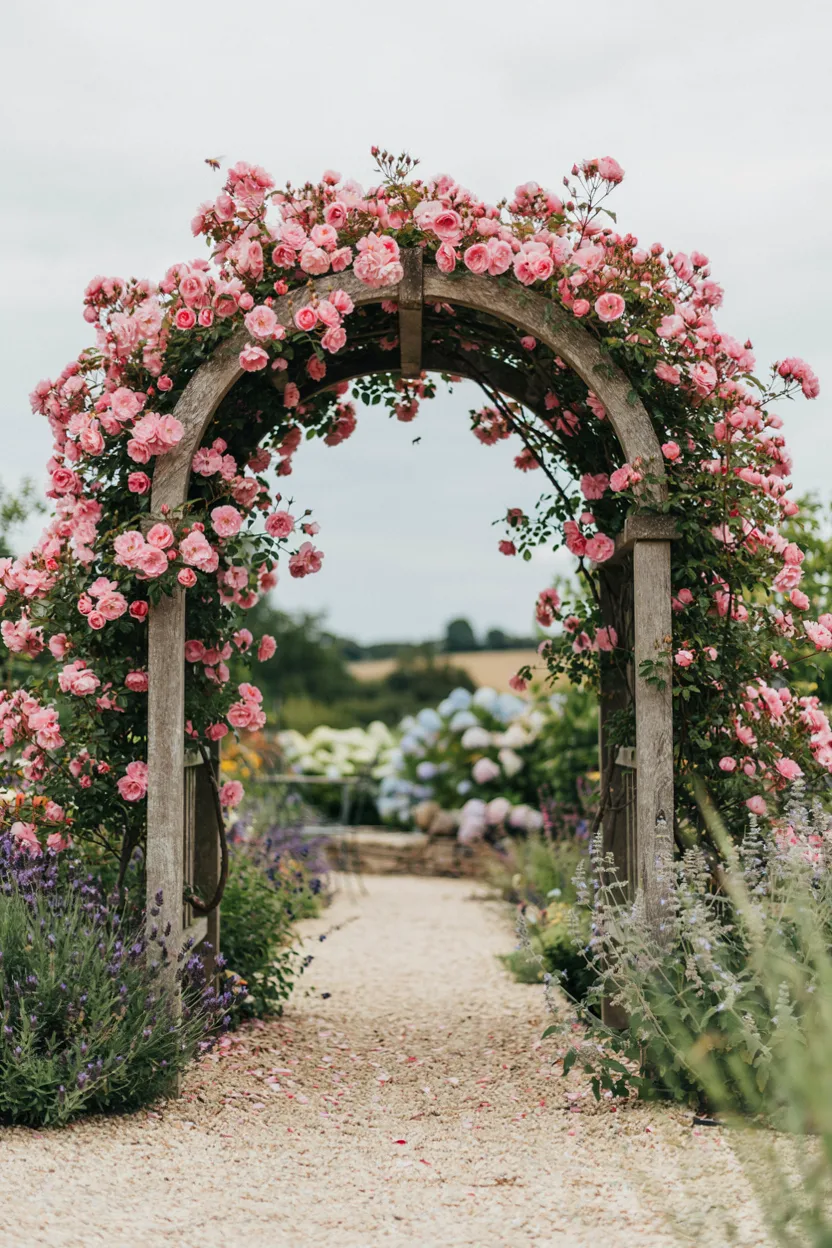 Rose-Covered Garden Arch Cottage Garden Ideas 