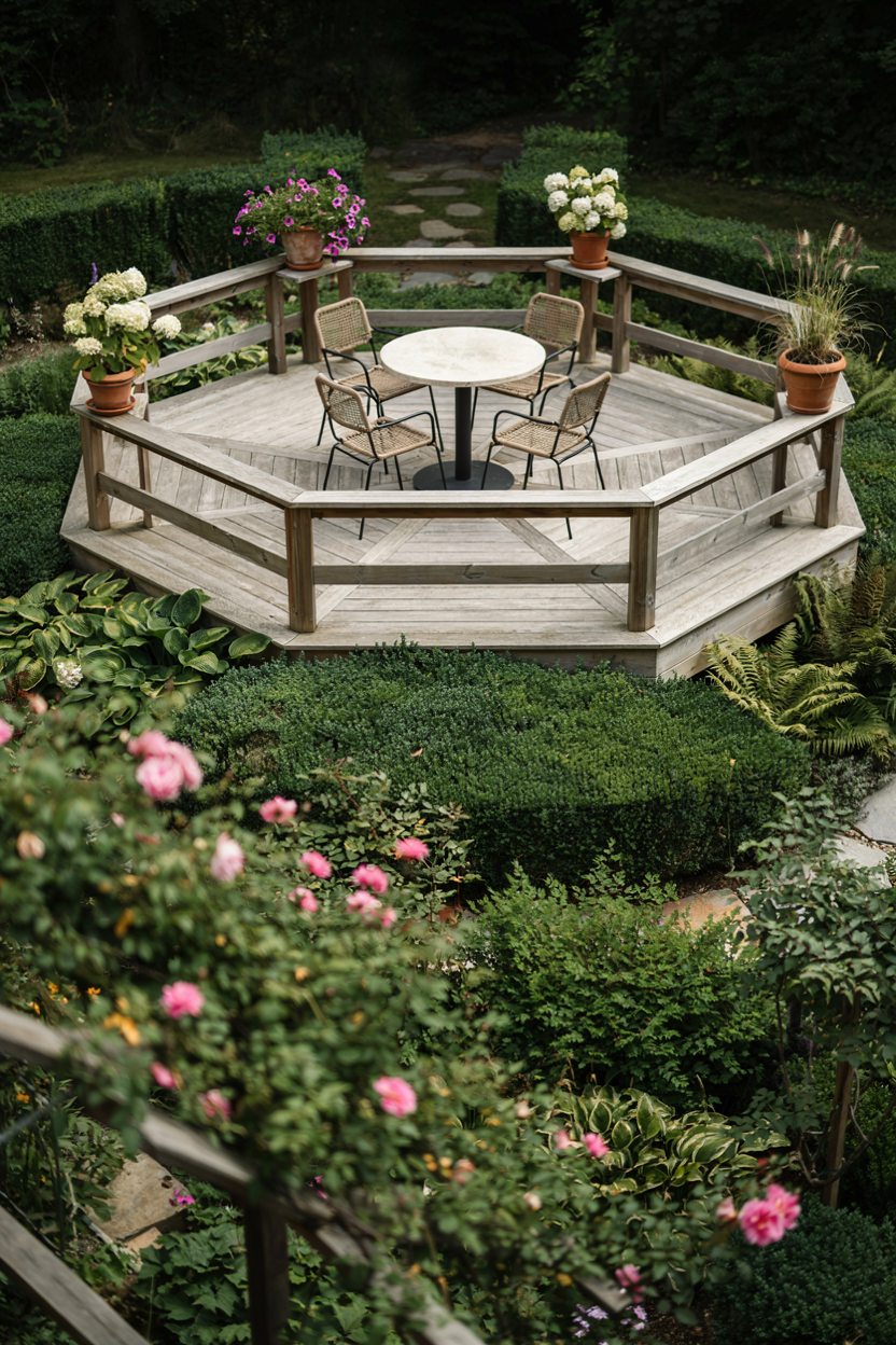  Round or Octagonal Deck Above Ground Deck Ideas