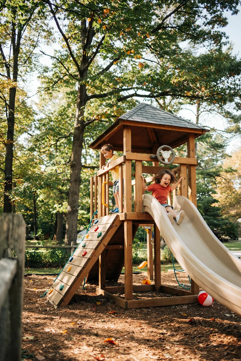 Slide and Climbing Structure