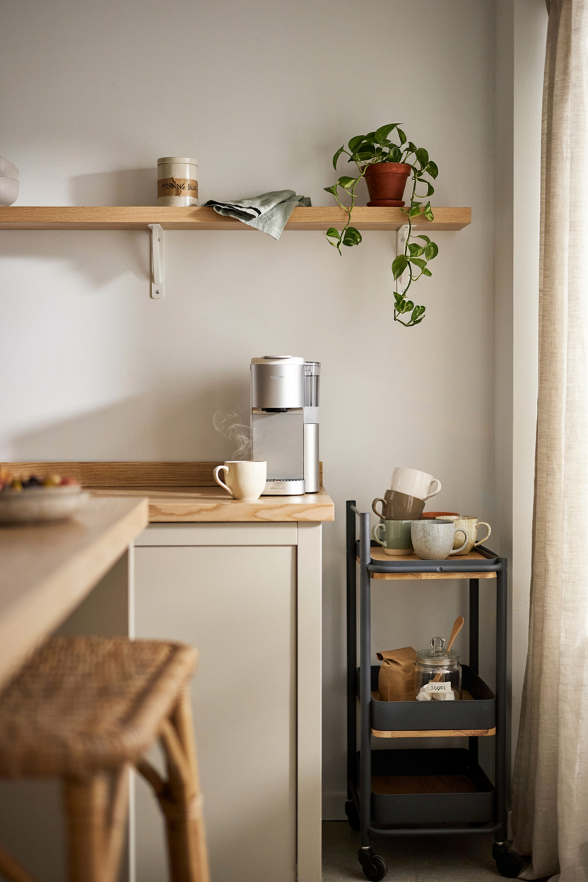Small Space Coffee Bar for Apartments