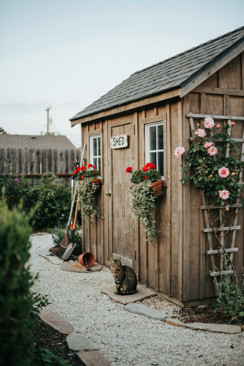 Storage Shed Corner