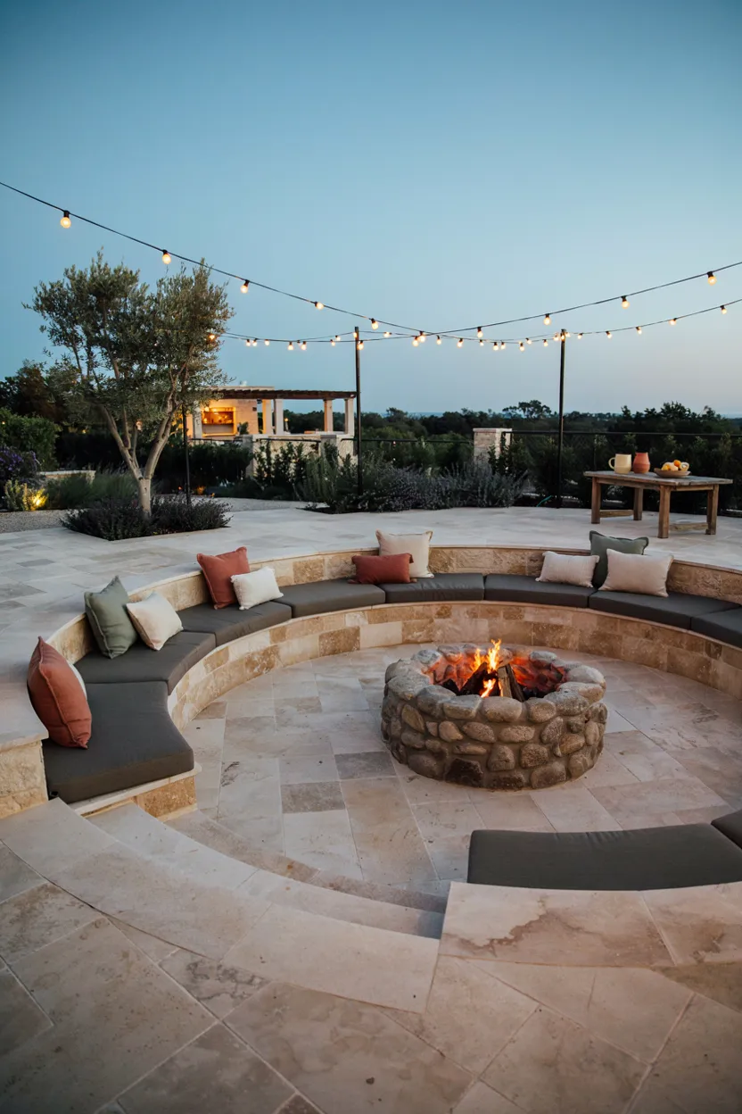 Sunken Fire Pit Lounge