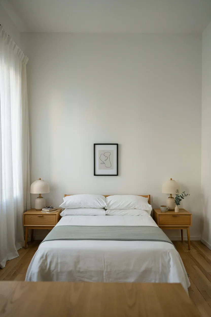Symmetrical Layout with Matching Nightstands
