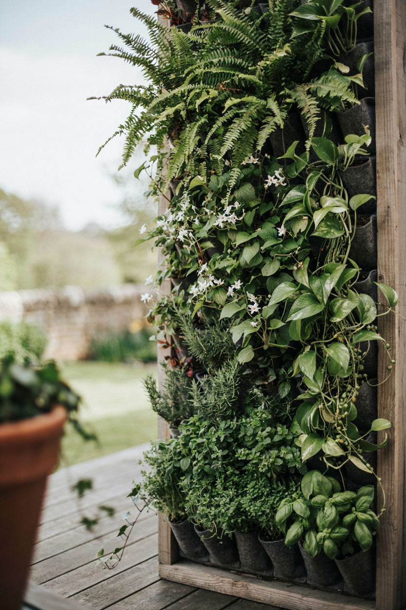 Vertical Garden Privacy Wall Patio Privacy Screen Ideas