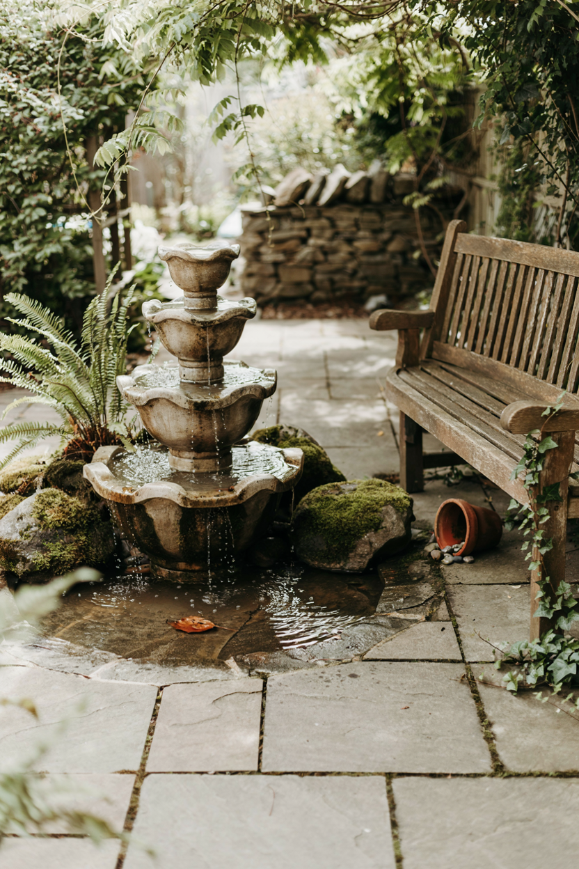 Water Feature Corner Backyard Corner Ideas