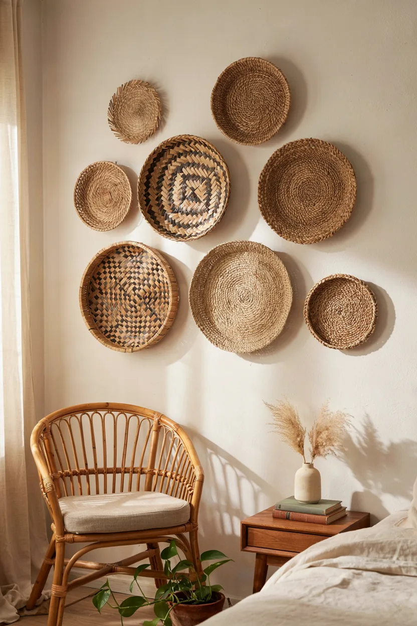 Woven Wall Basket Display