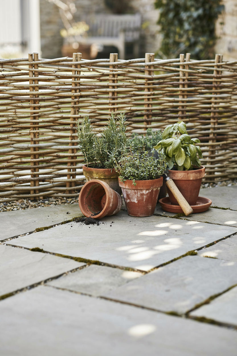 Woven Willow Fence Screen