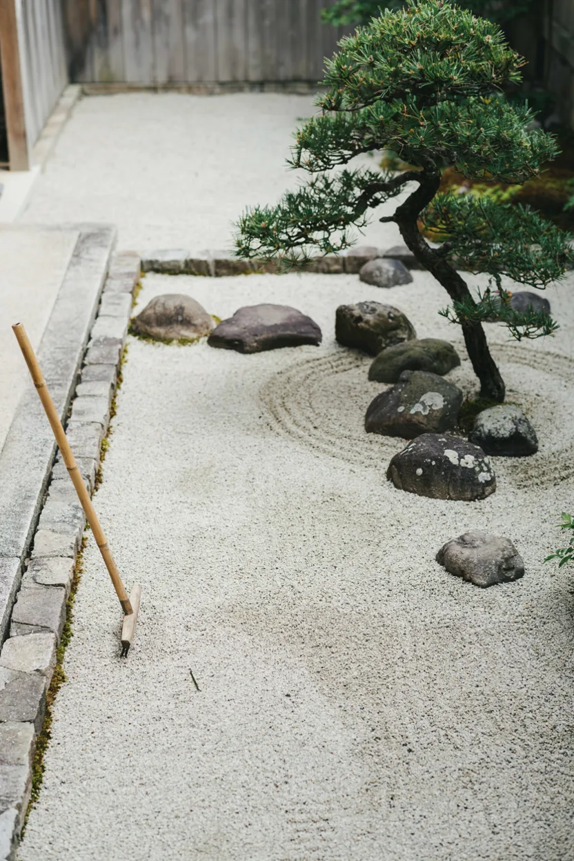 Zen Rock Garden Corner