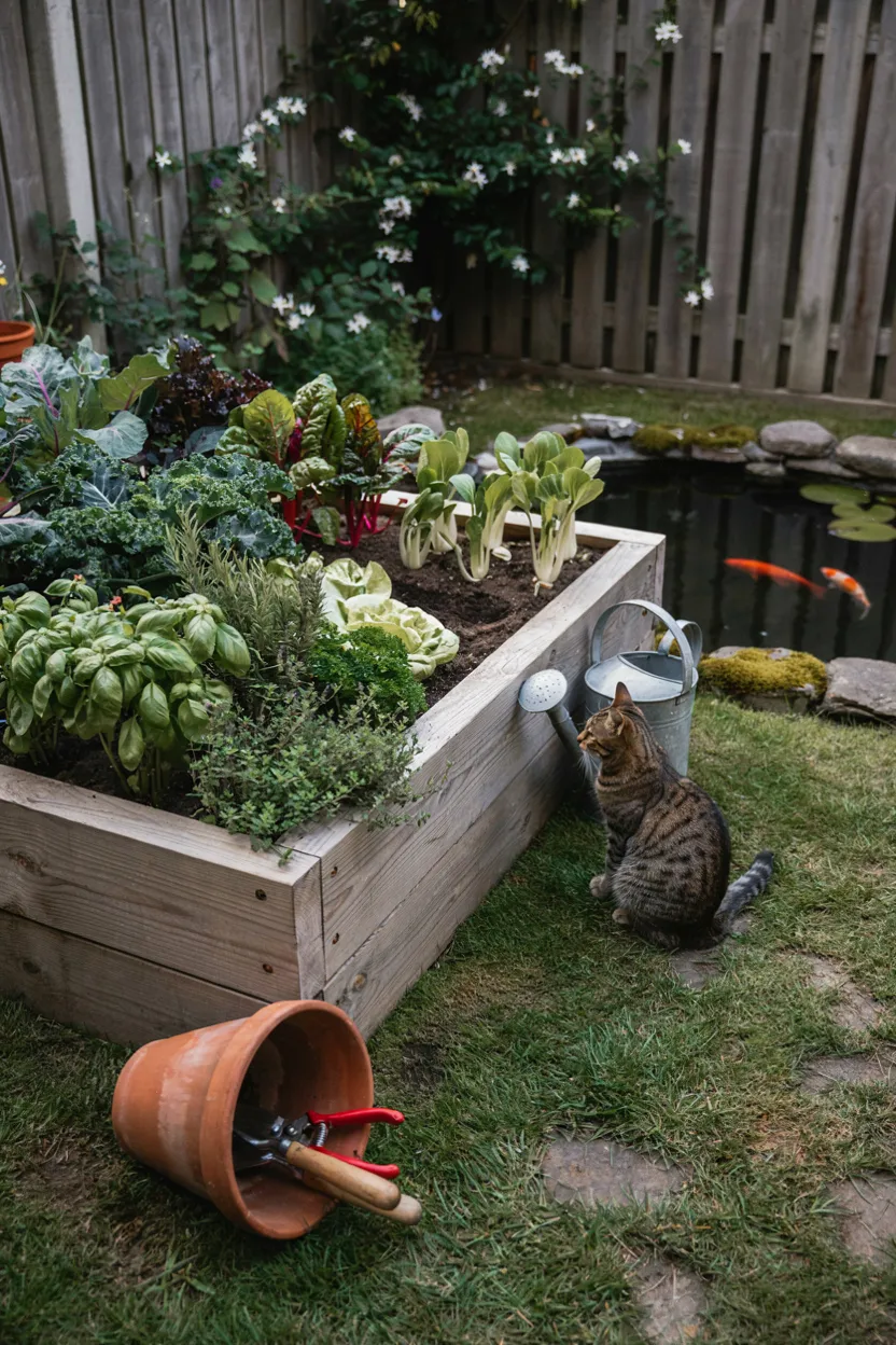 Adjacent Herb & Vegetable Garden