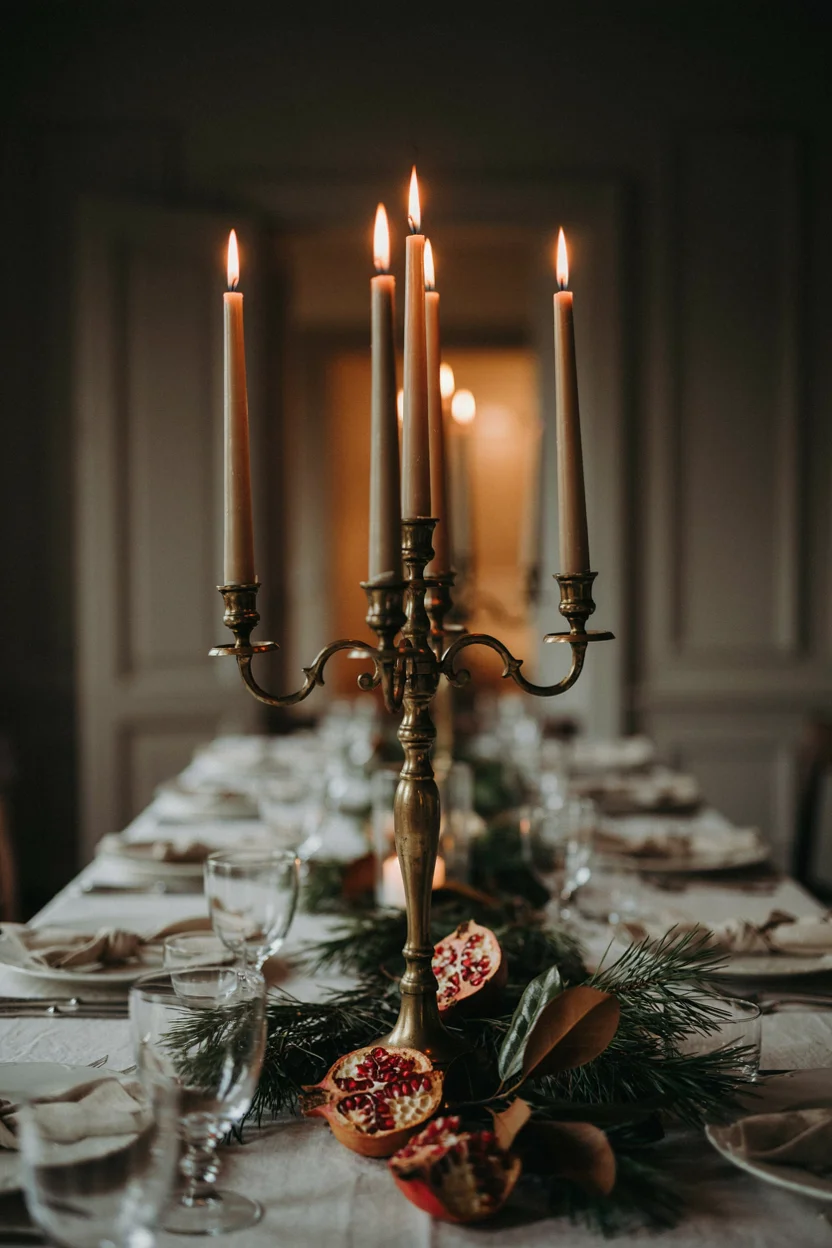 Antique Brass Candelabra