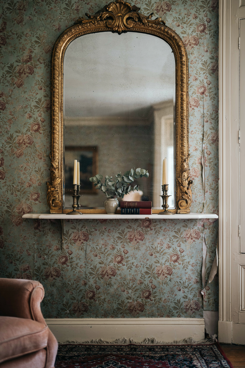  Antique Mirror Statement Piece