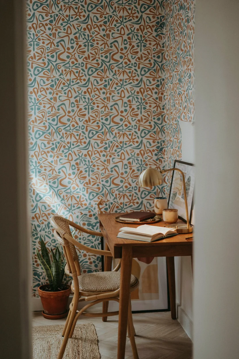  Atomic Age Wallpaper Accent
