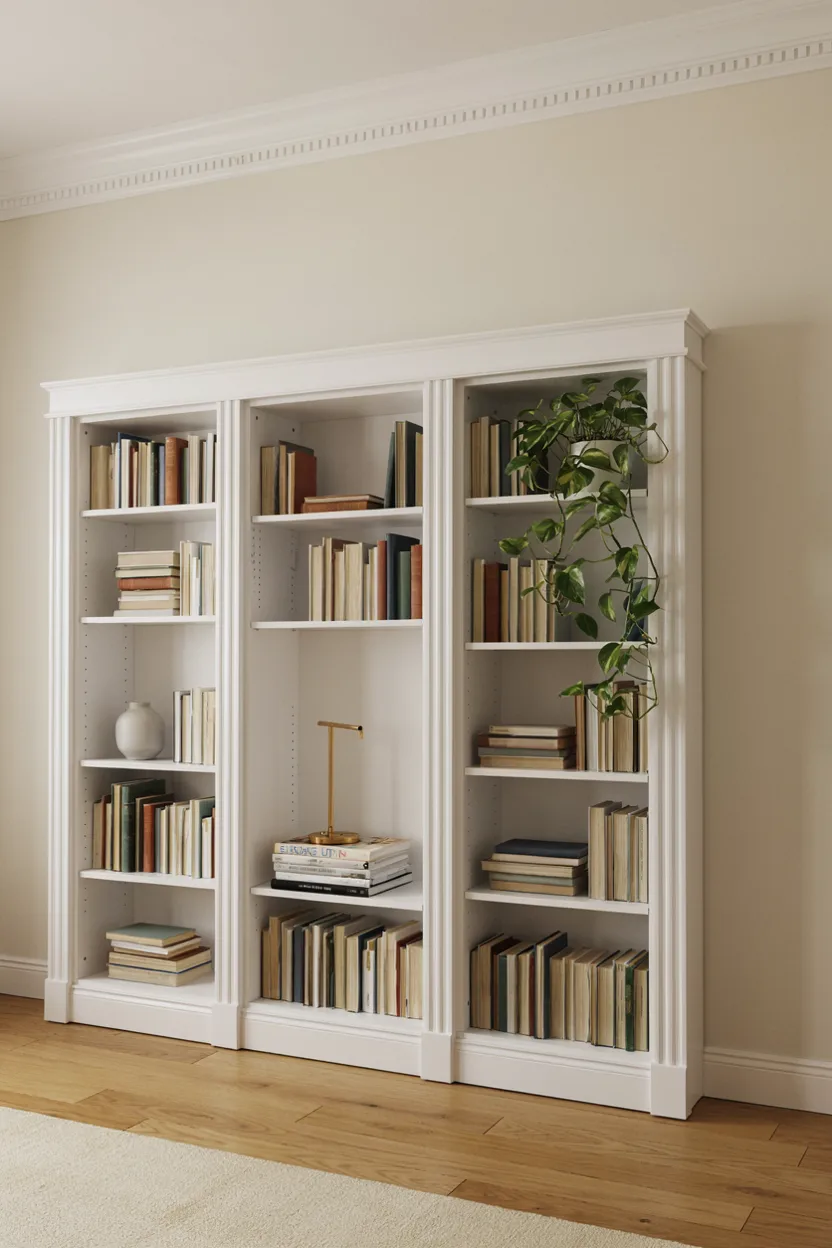 BILLY Bookcase Molding Upgrade