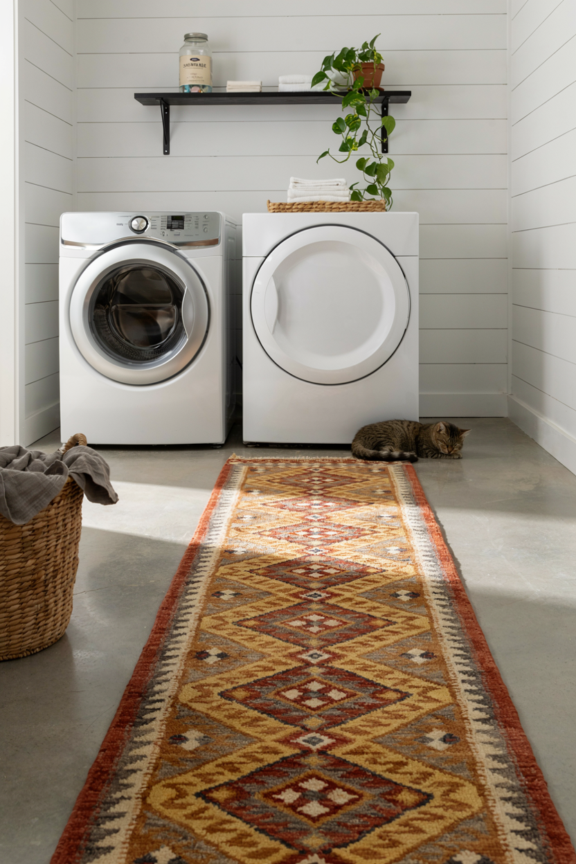  Basement Laundry Room with Skylight Well