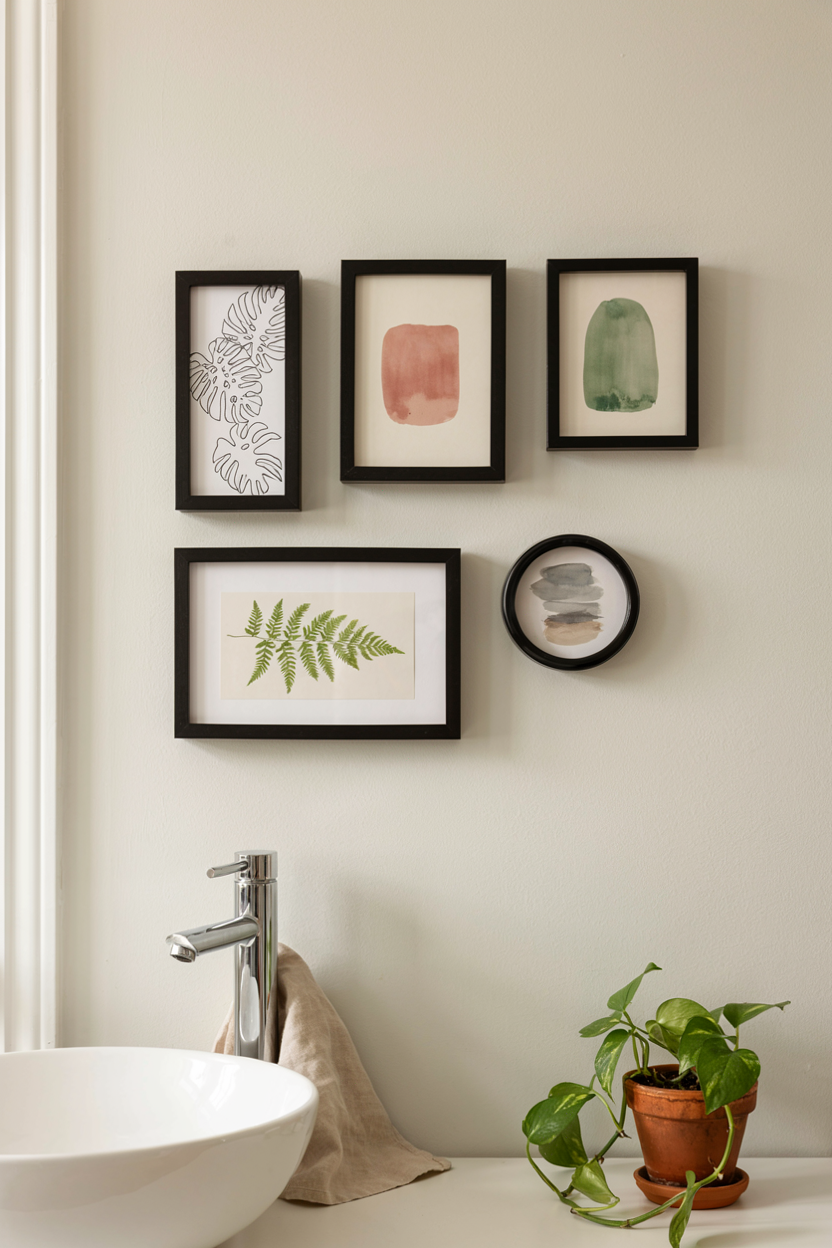 Bathroom Gallery with Waterproof Prints